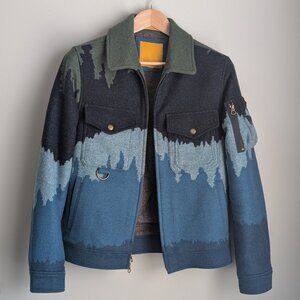 Todd Snyder x Bodega Collab Blue and Green Military Jacket